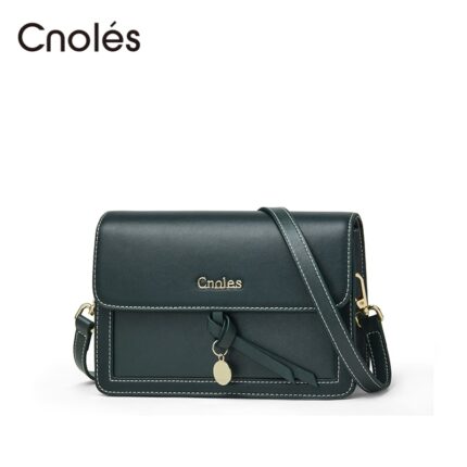 Cnoles Lady's Crossbody Bags Genuine Leather Handbag 2