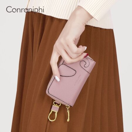 Cnoles Card Holder Key Case Mini Key Bag Purse Wallet 1