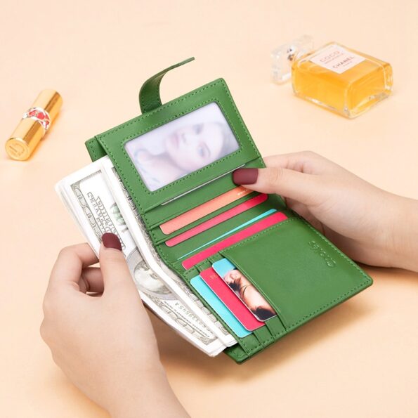 Cnoles Mini Multi-Cards Leather Wallets Purse 4