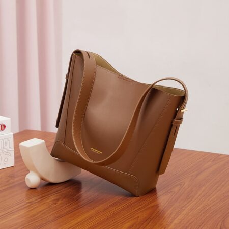 Cnoles Luxury Cowhide Bucket Handbags Shoulder Bags 2