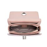 Cnoles Small Square Cute Metal Pink Chain Handbag 6