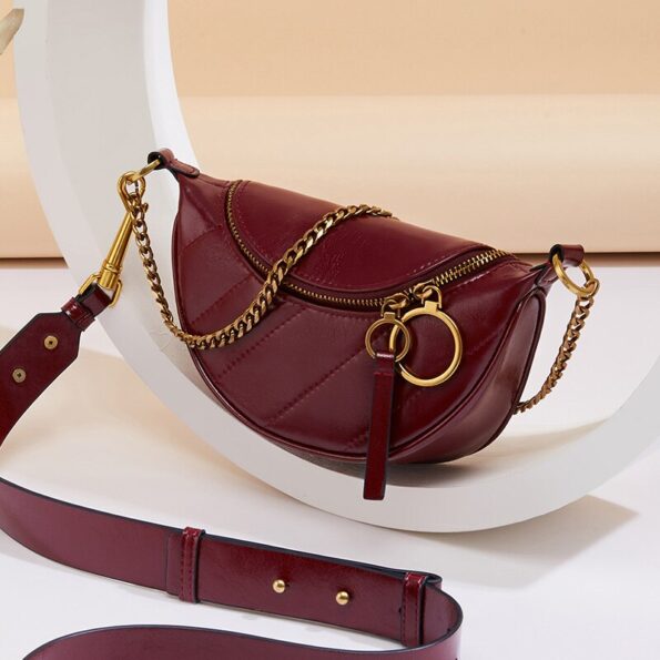 Cnoles Luxury Designer Genuine Leather Shoulder Bag 6