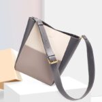 Cnoles Famous Brand Designer 2-IN-1 Leather Gray Crossbody Bag 2