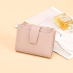 Cnoles Women's Wallet Split Genuine Leather Designer Wallet Pink Purse 5