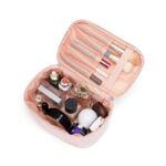 Cnoles New Cream Cake Girl Makeup Bag Portable Travel Women Cosmetic Bag Toiletries Organizer Storage Makeup Cases 1