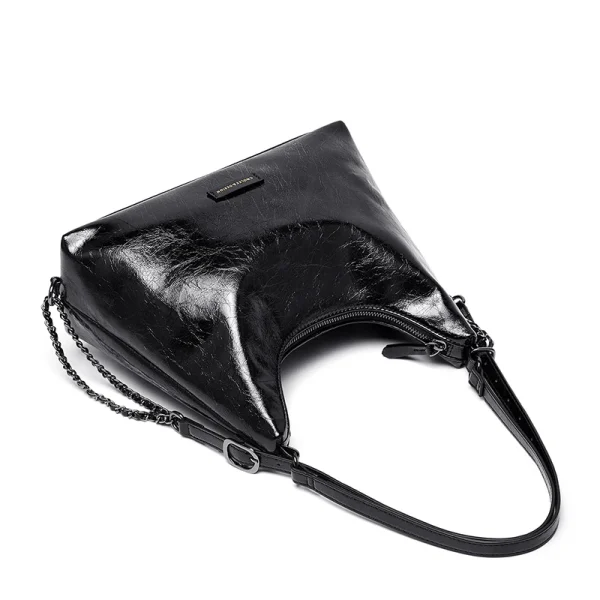 Cnoles Cowhide Leather Crossbody Bag