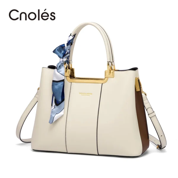 Cnoles Elegant Scarf Tote Bag