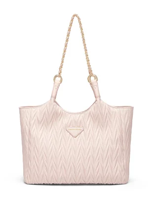 Cnoles Pink Elegant Top-Handle Tote Bag