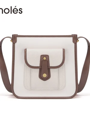 Cnoles Cowhide Cambridge Tote Crossbody Bag