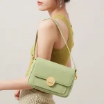 New Green Women's Leather Crossbody Bag