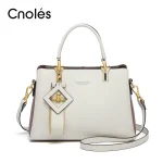 Cnoles 2024 Elegant Leather Top Handle Bag