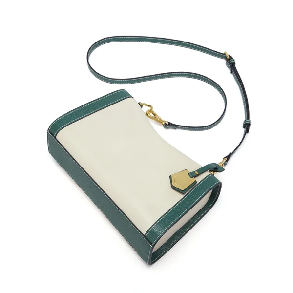 Cnoles 2024 Green and Off-White Crossbody Bag