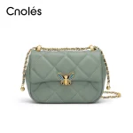 Cnoles Diamond Chain Crossbody Bag