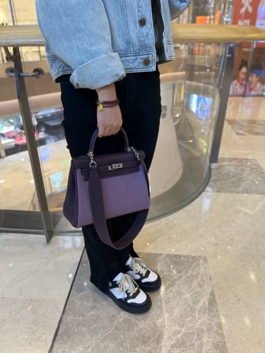 First Layer Cowhide Mini Kelly Style Handbag photo review