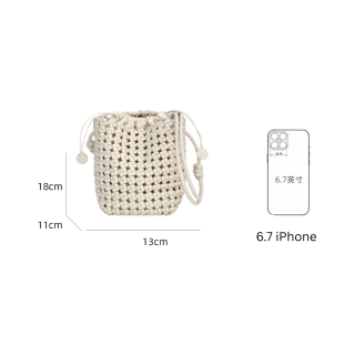 Cnoles Handwoven Vegetable-Tanned Cowhide Bucket Bag – Women’s Underarm & Shoulder Commuter Bag