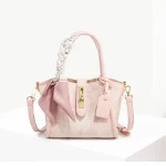 Cnoles Embroidered Pink Bucket Bag – 2025 Women’s Portable Basket-Style Tote
