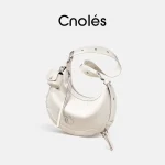 Cnoles Crescent Cowhide Shoulder Bag – Designer Women’s Handbag
