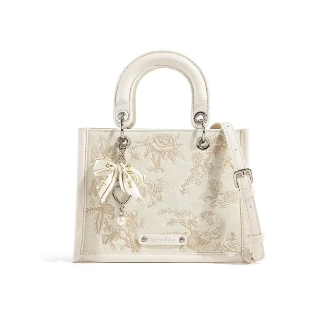 Cnoles Light Luxury Embroidered Handbag – 2025 Women’s Shoulder & Messenger Tote Bag