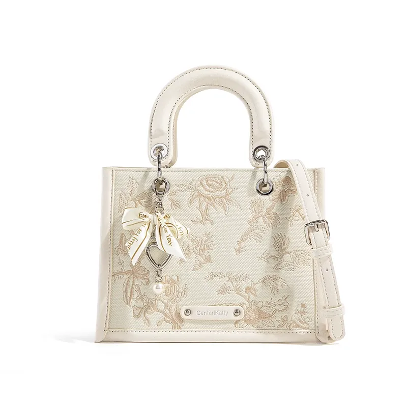 Cnoles Light Luxury Embroidered Handbag – 2025 Women’s Shoulder & Messenger Tote Bag