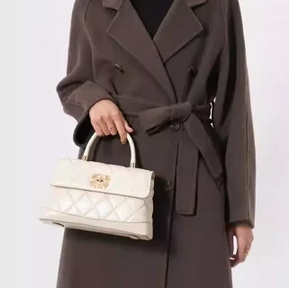 Cnoles 2025 Sheepskin Messenger Bag – Light Luxury Leather Shoulder Handbag 